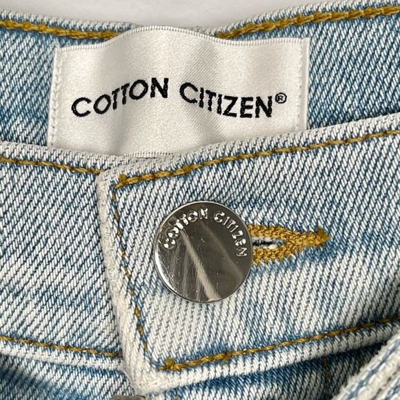 Cotton Citizen Distressed Belted Boyfriend Jeans in Sunset Wash - Picture 13 of 14